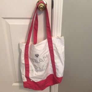 “Team Bride” bag